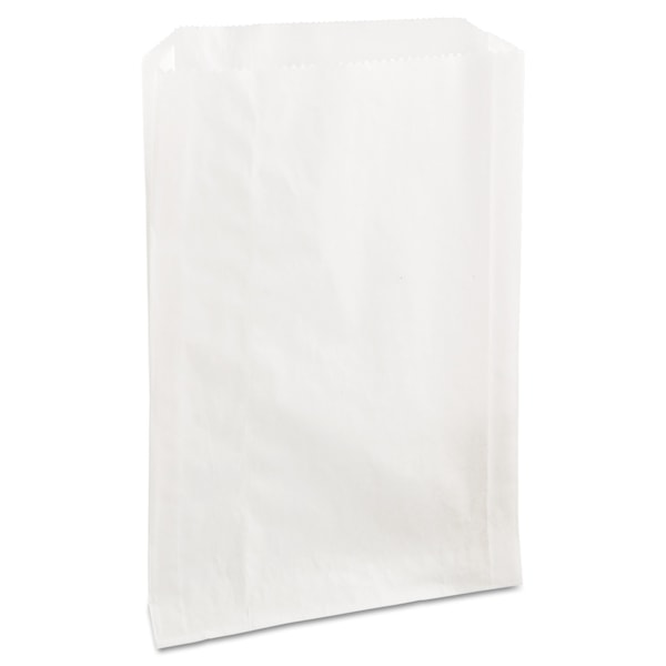 Bagcraft Grease-Resistant Single-Serve Bags, 6.5" x 8", White, PK2000 300422 - main